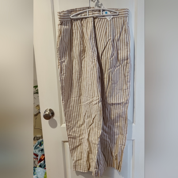 Abercrombie high waist striped wide leg pant - Picture 2 of 3